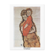 Mother And Child By Schiele Egon Postcards