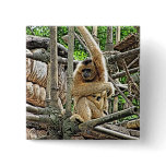 Mother and Child Gibbons Painting buttons