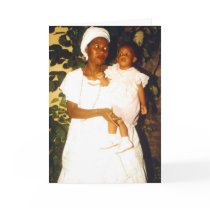 Mother and child holiday card
