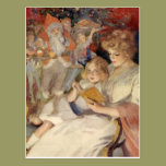 Mother and Child Reading Vintage Christmas Stories postcards