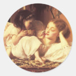 Mother and Child Round Stickers