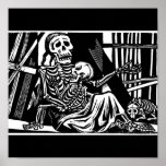 "Mother and Child Skeletons" by Leopoldo Mendez. posters