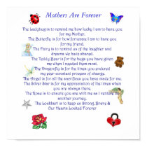 Mother Are Forever poem posters