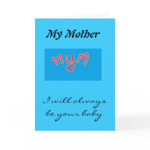 mother greeting card