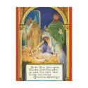 Mother & Child In Manger Holiday Postcard