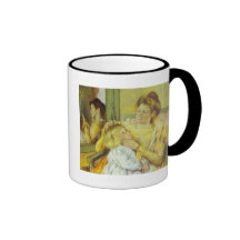 Mother Combing Her Child's Hair. 1901, Mary Cassat Mug