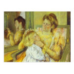 Mother Combing Her Child's Hair. 1901, Mary Cassat Postcards