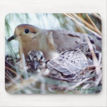 Mother Dove and Young Mousepad