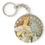 Mother Goddess Art Nouveau Key Chains