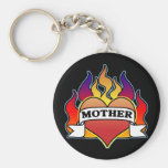 Mother Heart Tattoo Mother's Day Keychain