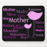 Mother in different languages mousepads