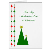 Mother-in-Law Christmas Card Christmas Trees
