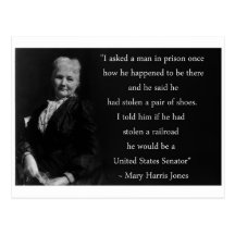 Mother Jones Quote Postcards