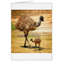 Mother keeping an eye on her baby card