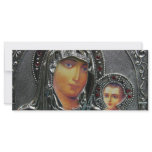 Mother Mary and Baby Jesus Book Mark Customized Rack Card