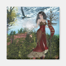 Mother Nature Fantasy Designs Refrigerator Magnet