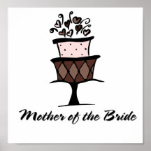 Mother of the Bride Cake Poster