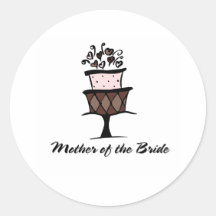 Mother of the Bride Cake Sticker