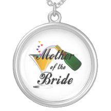 Mother Of The Bride Champagne Toast Necklace