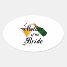 Mother Of The Bride Champagne Toast Sticker
