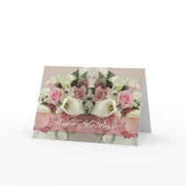 Mother of the bride Congratulations card bouquet