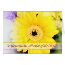 Mother of the bride Congratulations card with lemo