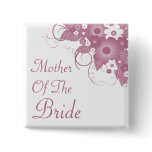 Mother Of The Bride Mauve Bouquet Button