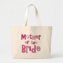 Mother of the Bride Pink Brown Tote Bags