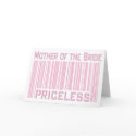 Mother of the Bride Priceless cards