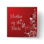 Mother of the Bride ---- Red Scroll Pins