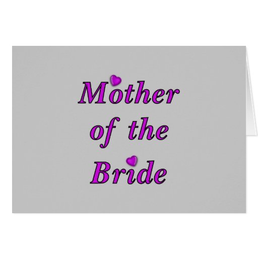 Mother of the Bride Simply Love Card