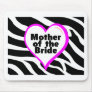 Mother of the Bride Zebra Stripes Mousepads