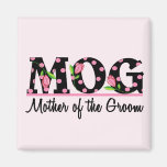 Mother of the Groom (MOG) Tulip Lettering Refrigerator Magnets