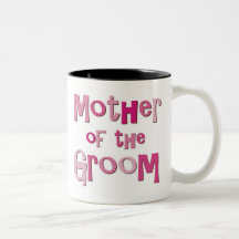Mother of the Groom Pink Brown Coffee Mugs