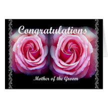 MOTHER of the GROOM - Wedding Congratulations Card