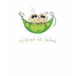 Mother of twins - 2 Peas in a pod - Boy Girl Twins t-shirts