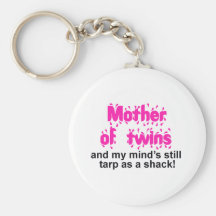 Mother of Twins Keychain