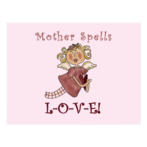 Mother Spells L-O-V-E Tshirts and Gifts Postcard