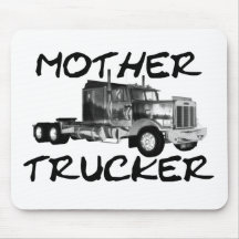 MOTHER TRUCKER - BLACK & WHITE MOUSE PADS