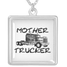 MOTHER TRUCKER - BLACK & WHITE PENDANTS