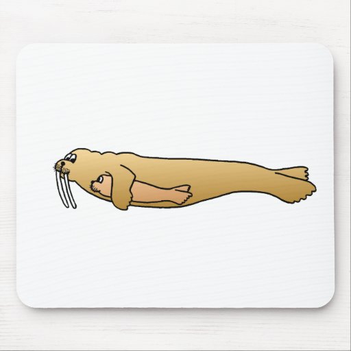 MOTHER WALRUS WITH BABY MOUSE MATS