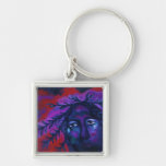 Mother Watching All – Crimson & Violet Compassion Keychains