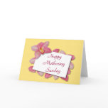 Mothering Sunday Orchid Card