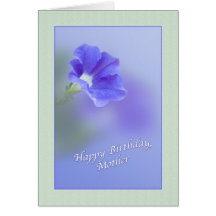 Mother's Birthday Card with Petunia
