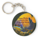 Mother's Day Angelfish Keychain