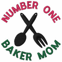 Mother's Day Baker Mum Embroidered Polo Shirt