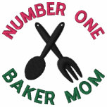 Mother's Day Baker Mum Embroidered Polo Shirt embroidered shirts