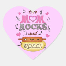 Mother's Day Baking & Rocking Mum Stickers