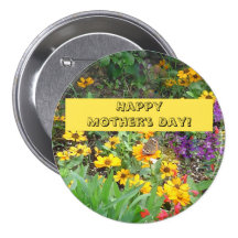 Mother's Day Butterfly Button