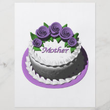 Mothers Day Cake Flyer Design